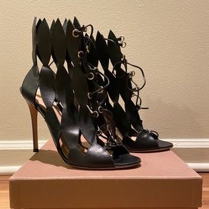 Gianvito Rossi lace up heels